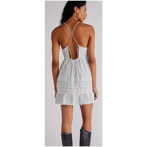 💖 Free People Cotton Desert Days Mini Dress, XS